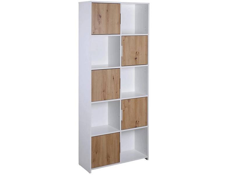 Libreria MODULO 77x30x185cm 10 compartimenti bianco