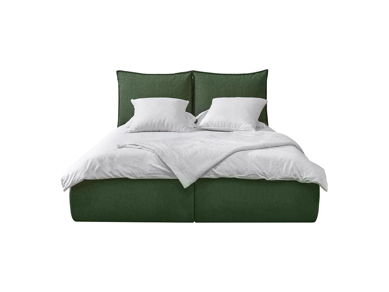 Letto contenitore BOBOCHIC GARANCE 160x200cm verde