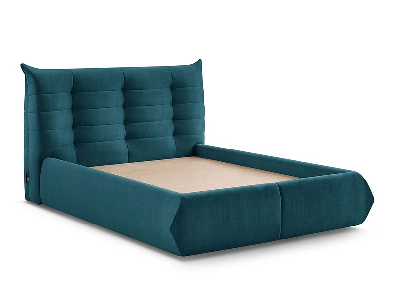 Letto contenitore BOBOCHIC CLOTHILDE 160x200cm blu