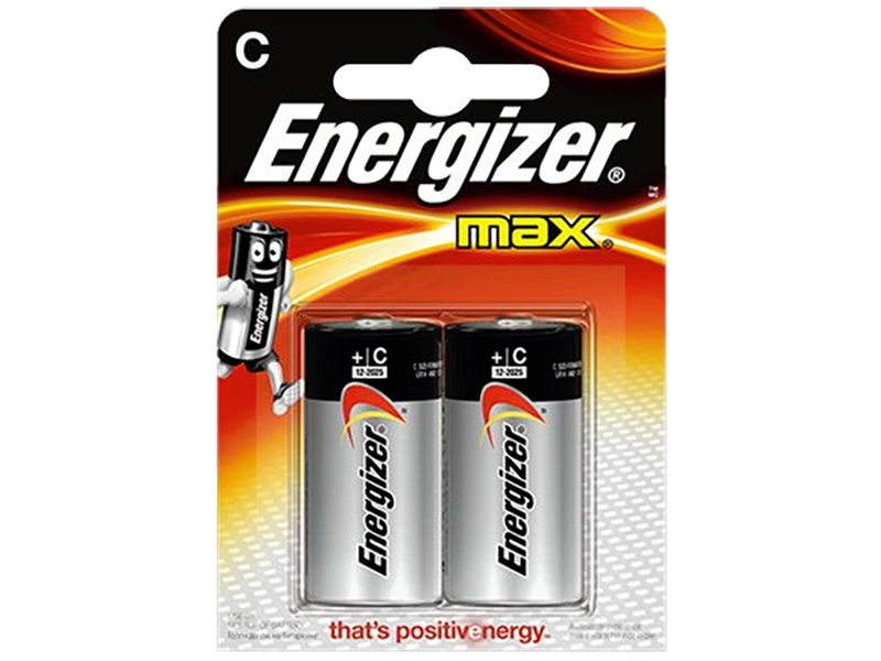 Energizer Batterie alcaline, 2 pezzi Max (C)