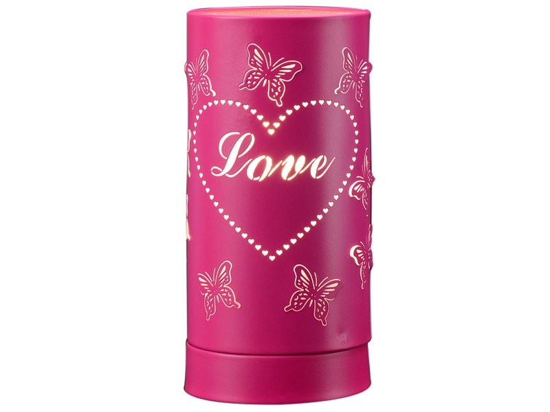Lampada da tavolo LED LOVE LAMP 20cm 25W rosa