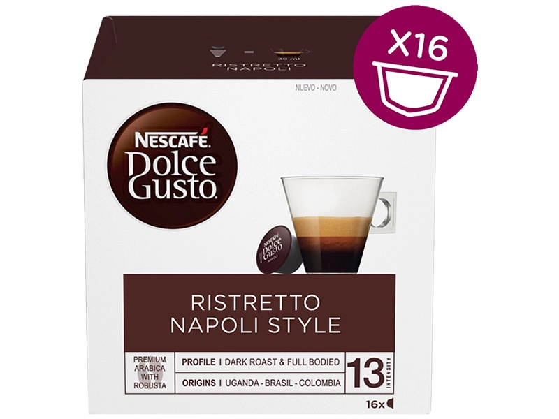 Capsule di caffè Brasiliano / Colombiano / Arabica / ROBUSTA NESTLE DOLCE GUSTO Ristretto Napoli Style