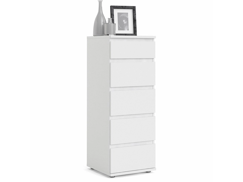 Comò NOVA 5 cassetti 40x40.2x106.6cm bianco