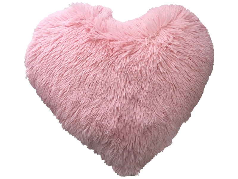 Cuscino SHEEP COEUR 45x45cm rosa pelliccia sintetica