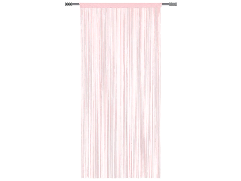 Tenda NEW VEGAS 90x245cm passante / nastro arricciatende trasparente rosa
