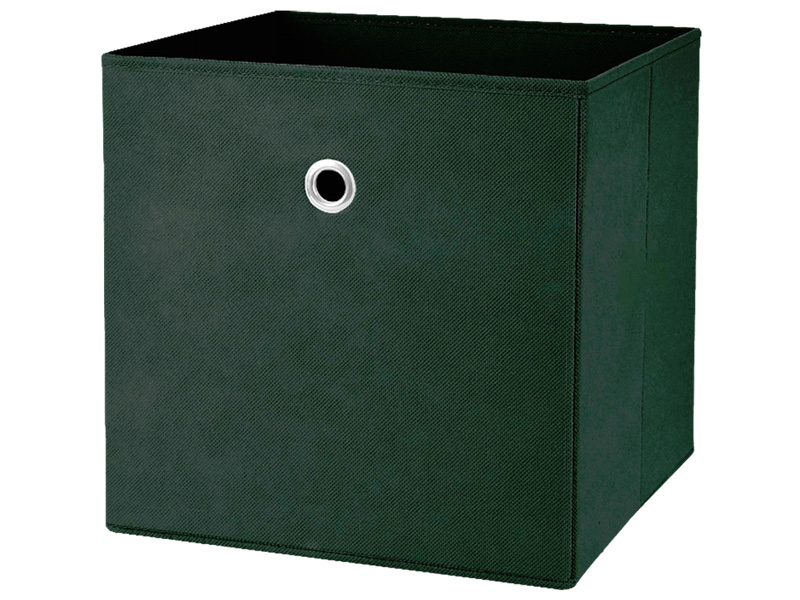 Contenitore EPSILON verde scuro 31 cm x 31 cm x 31 cm