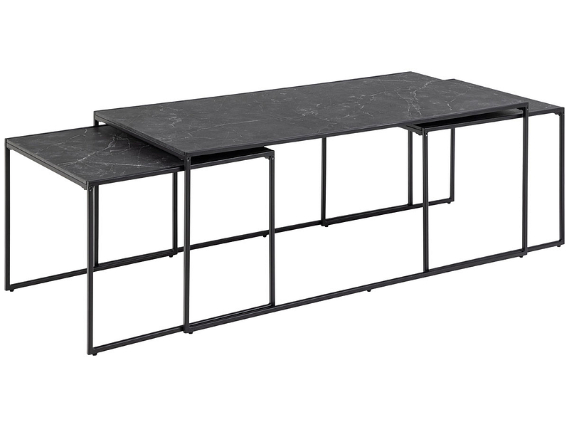 Tavolino INFINITY 120 cm x 60 cm x 48 cm nero