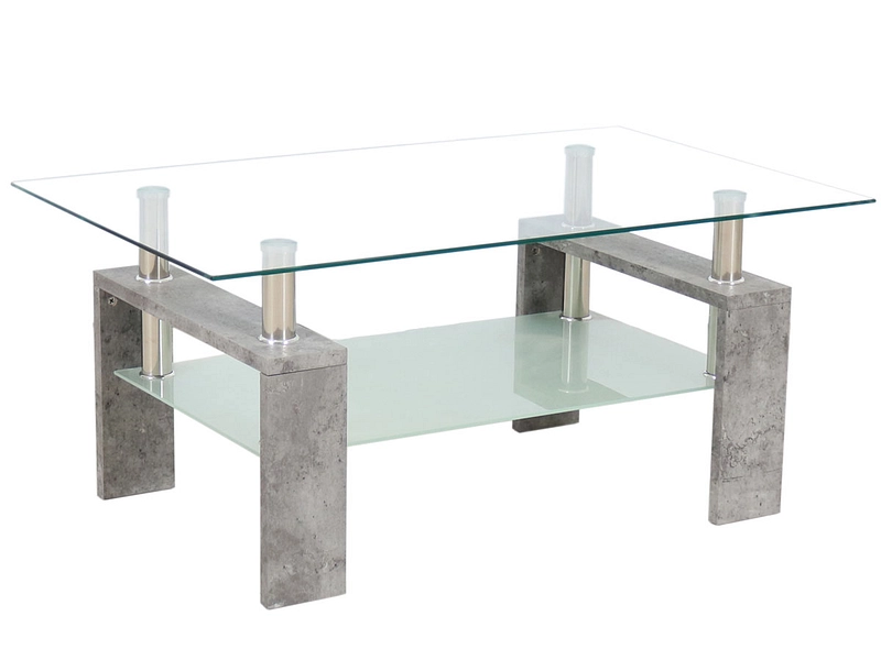 Tavolino EMY 90x55x40cm cemento