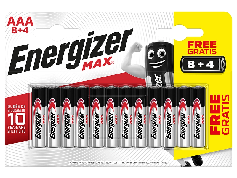 Pile ENERGIZER Max AAA12 pezzi