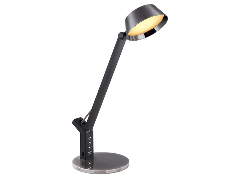Lampada da tavolo LED BARRA intensità variabile 51.5cm 8W nero