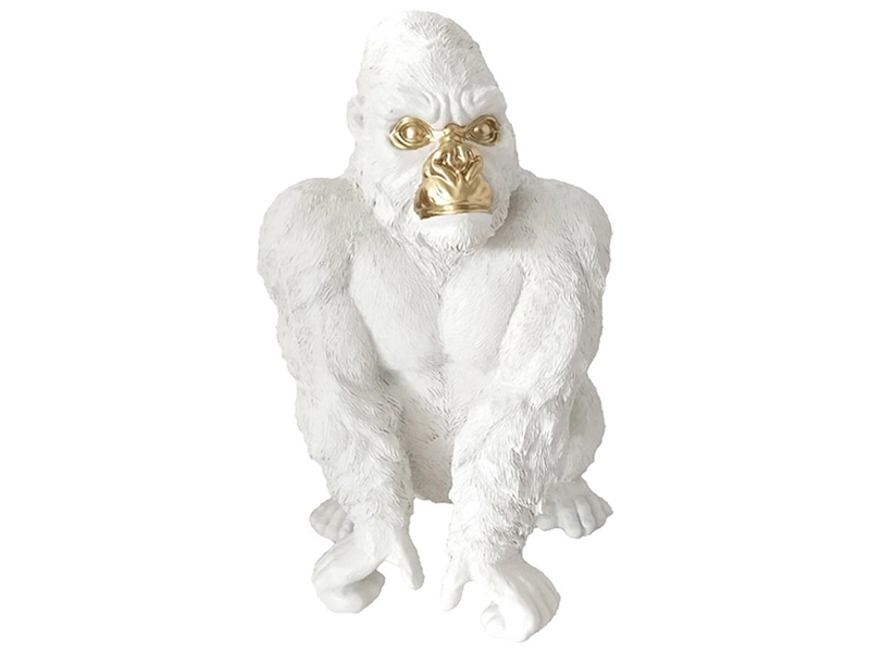 Figurina scimmia DAVIS bianco