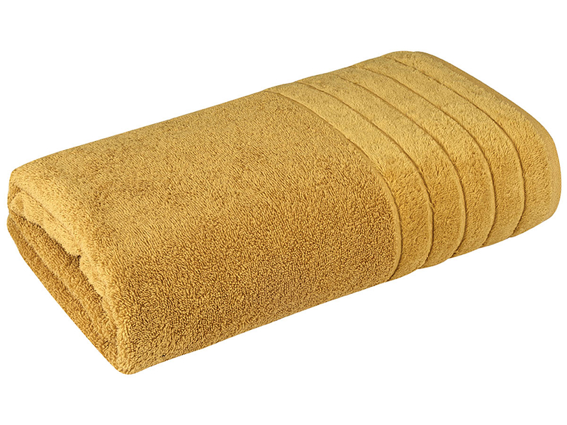 Asciugamano da bagno SIERRA senape 100 cm x 150 cm