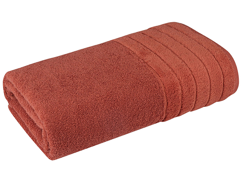 Asciugamano da bagno SIERRA terracotta 100 cm x 150 cm