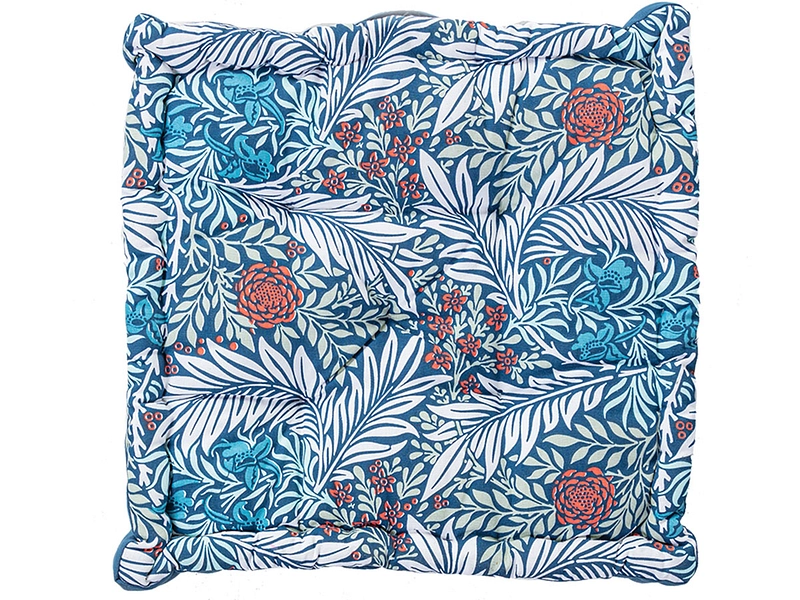 Cuscino da pavimento PARADISE 10 x 45 cm blu stampato