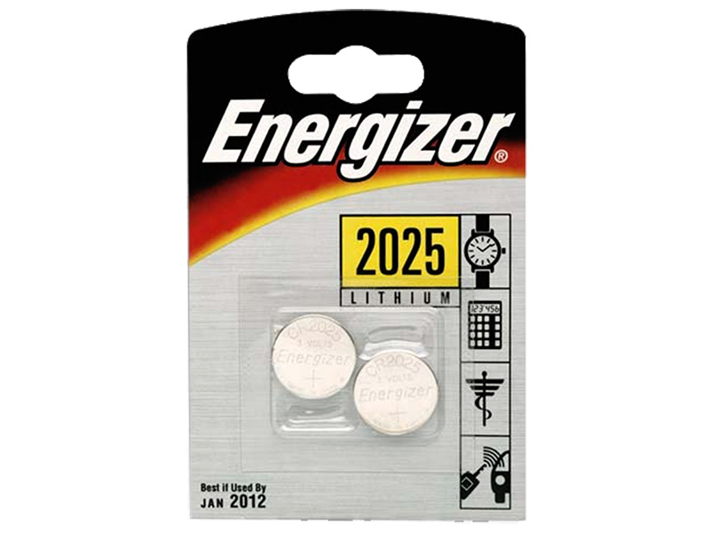 ENERGIZER No. CR2025, pacchetto da 2 - Batteria a bottone (Argento)