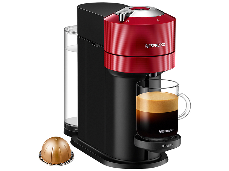 KRUPS Vertuo Next XN9105CH - Macchina da caffè Nespresso® (Nero/Rosso)