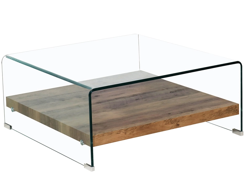 Tavolino CLAUDIA 80 cm x 80 cm x 35 cm trasparente