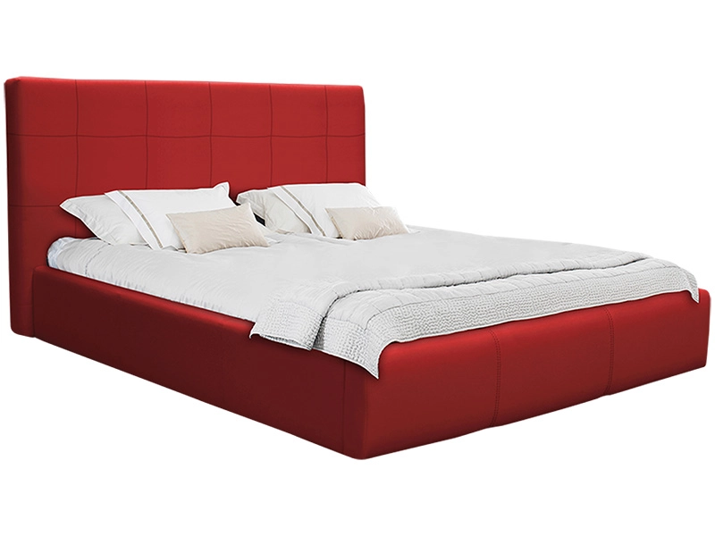 Letto NORA 140x200cm similpelle rosso