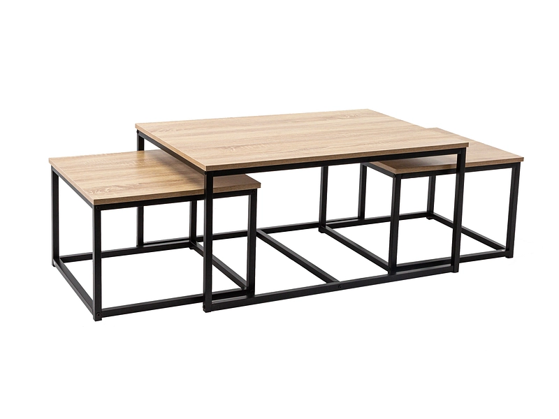 Tavolini estraibili TRIPLE 60x90x43cm sonoma