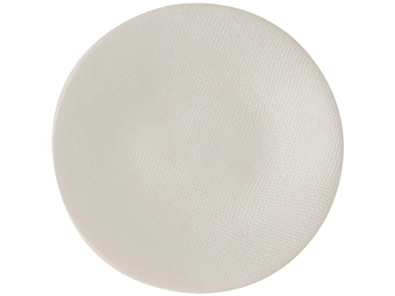 Piatto piano VESUVIO Ø 27 cm ceramica bianco