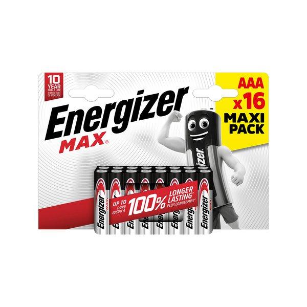 Energizer Batterie alcaline, 16 pezzi Max (AAA, LR3)