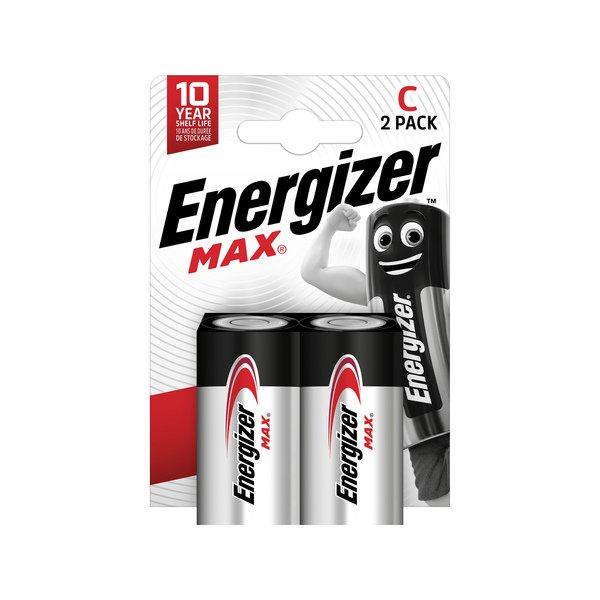 Energizer Batterie alcaline, 2 pezzi Max (C)