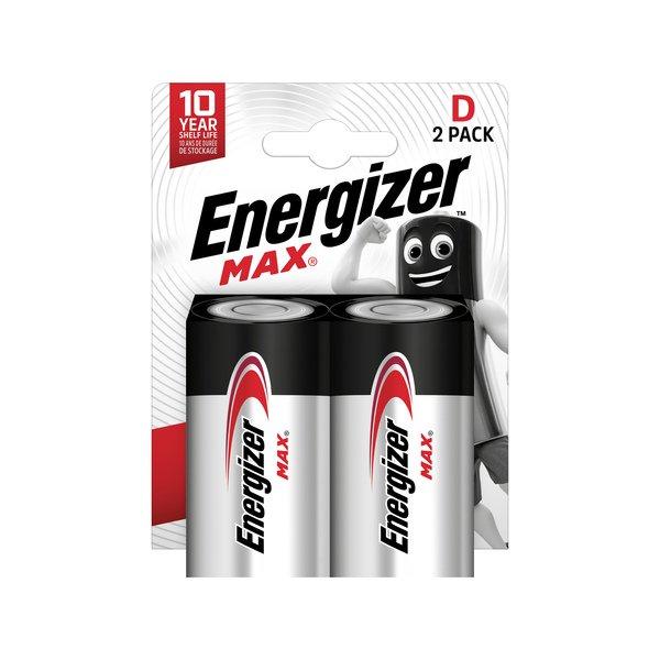 Energizer Batterie alcaline, 2 pezzi Max (D)