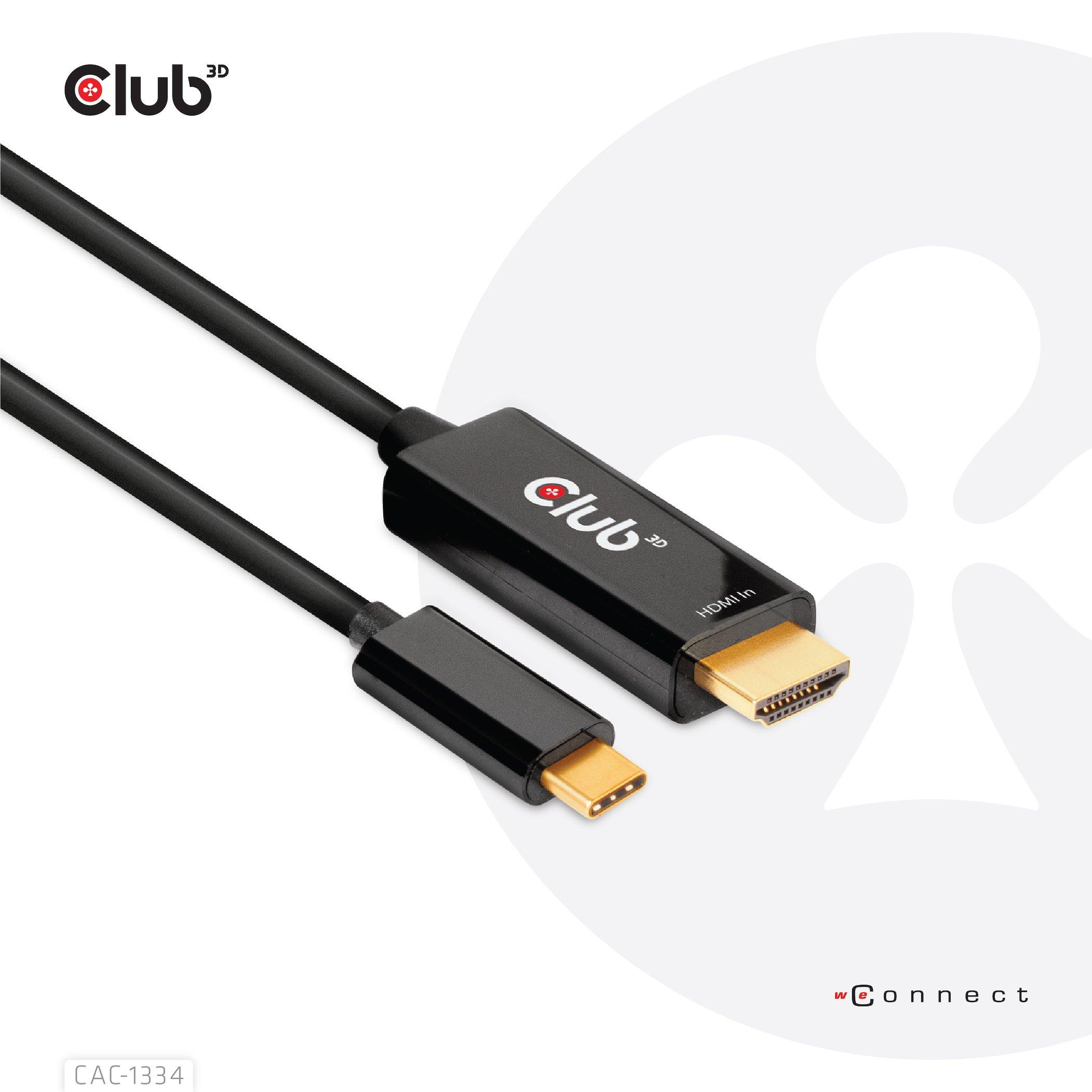 Club 3D Cavo Club 3D CAC 1334 HDMI USB Tipo C 1 8 m club 3d