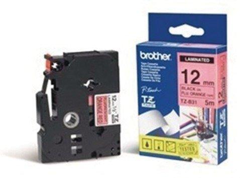 brother Nastro laminato su colore fluorescente Brother TZe TZe-B31 Colore Nastro: Arancione segnale Colore carattere:Nero 12 m Nastro laminato su colore fluorescente Brother TZe TZe-B31 Colore Nastro: Arancione segnale Colore carattere:Nero 12 m