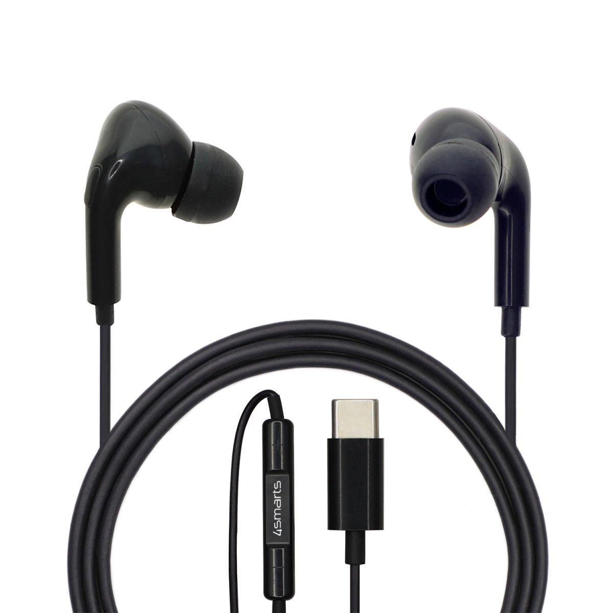 4smarts 4smarts 465160 cuffia e auricolare Cablato In-ear Musica e Chiamate USB tipo-C Nero