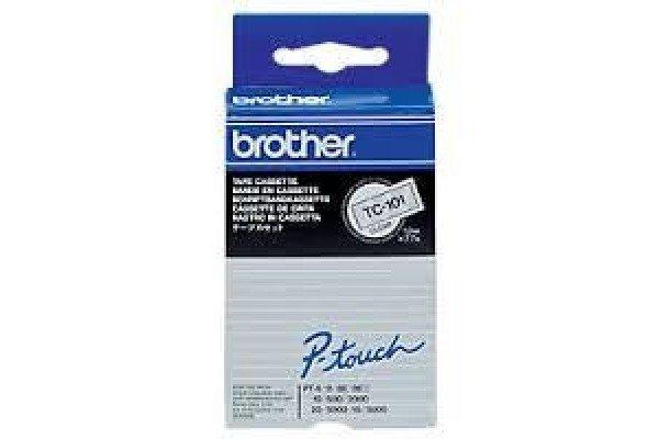 brother Cassetta nastro Brother TC TC-101 Colore Nastro: Trasparente Colore carattere:Nero 12 mm 7.7 m