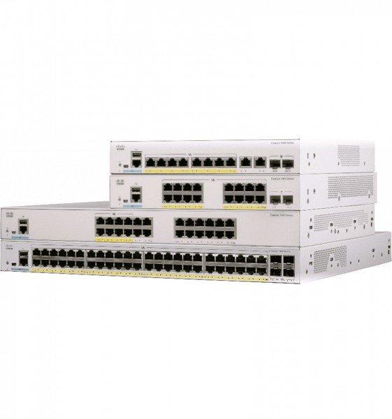 Cisco 24 Port Rail PoE+ Switch C1000-24P-4G-L