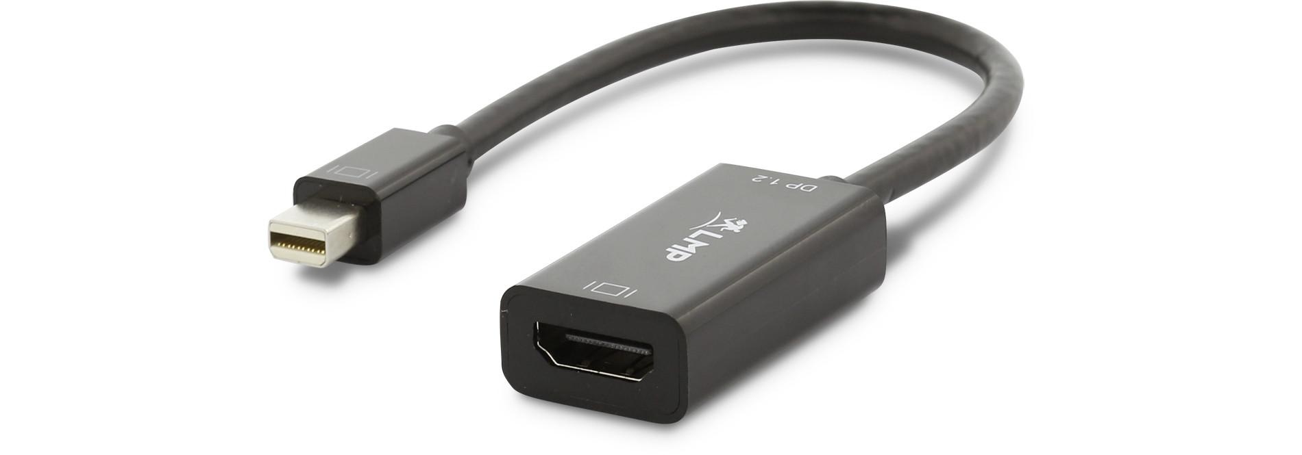 LMP LMP 11892 cavo e adattatore video 0,15 m Mini DisplayPort HDMI tipo A (Standard) Nero Nero