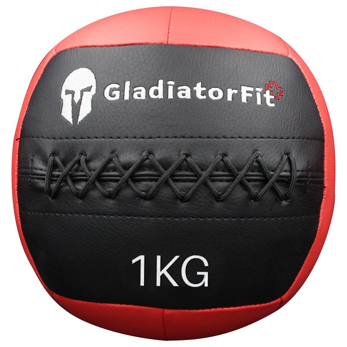 GladiatorFit Palla da muro resistente in pelle sintetica : 1 KG Palla medica