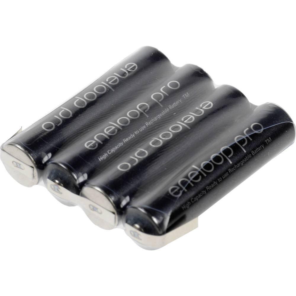 Panasonic eneloop Pro Akkupack 4x Micro (AAA) Z-Lötfahne NiMH 4.8 V 900 mAh