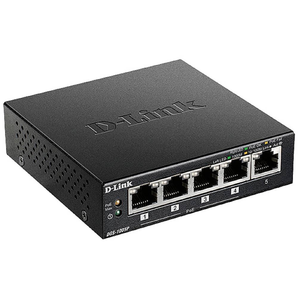 D Link PoE Switch DGS 1005P/E 5 porte d link