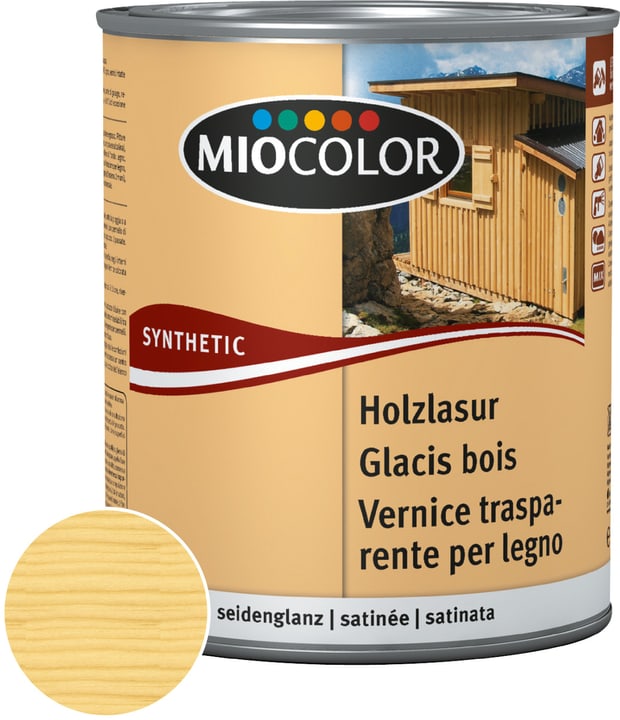 Miocolor Vernice trasparente per legno Incolore 750 ml