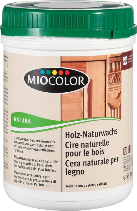 Miocolor Cera naturale per legno Bianco 750 ml