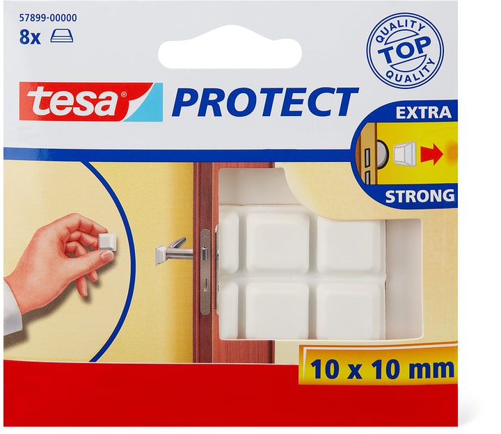 Pastiglia antiurto TESA bianco 1x1x0.5cm