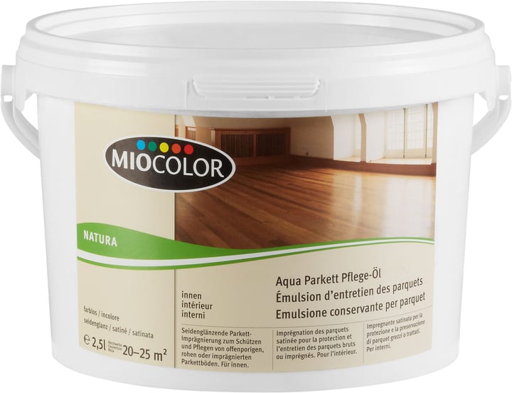 Miocolor Emulsione conservante per parquet, Aqua Incolore 2.5 l
