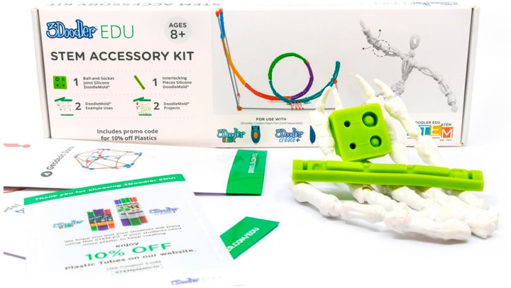 3Doodler Kit di accessori STEM per penna 3D Verde/Bianco