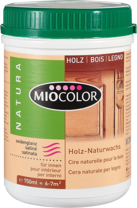 Miocolor Cera naturale per legno Marrone 750 ml