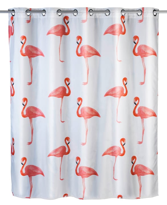 WENKO Tenda doccia Flamingo Flex antimuffa