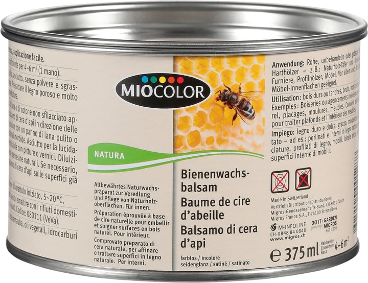Miocolor Balsamo di cera d'api Incolore 250g
