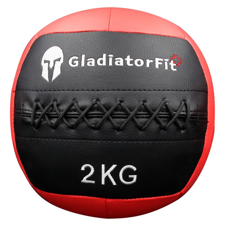 GladiatorFit Palla da muro resistente in pelle sintetica : 2 KG Palla medica