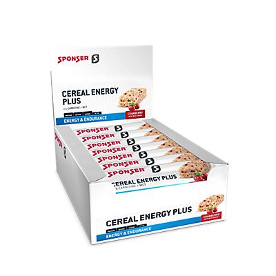Cereal Energy Plus Cranberry 15 x 40 g barretta per lo sport